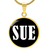 Sue v01w - 18k Gold Finished Luxury Necklace