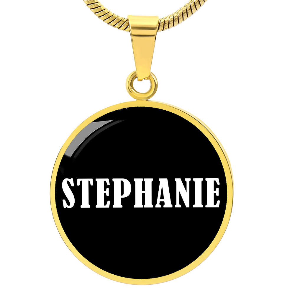 Stephanie v01w - 18k Gold Finished Luxury Necklace