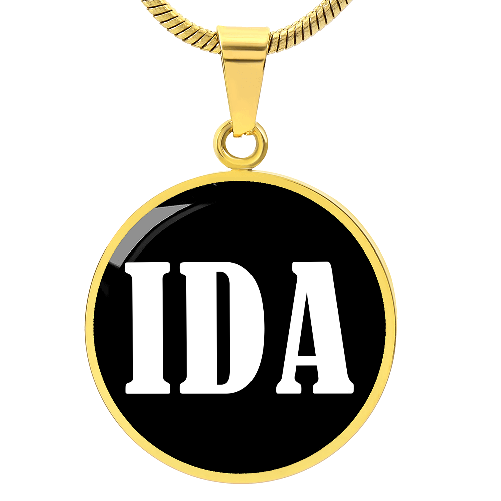 Ida v01w - 18k Gold Finished Luxury Necklace