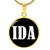 Ida v01w - 18k Gold Finished Luxury Necklace