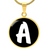 Initial A v3b - 18k Gold Finished Luxury Necklace