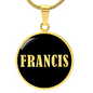 Francis v02 - 18k Gold Finished Luxury Necklace