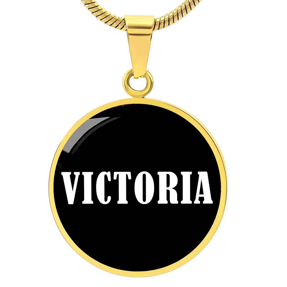 Victoria v01w - 18k Gold Finished Luxury Necklace