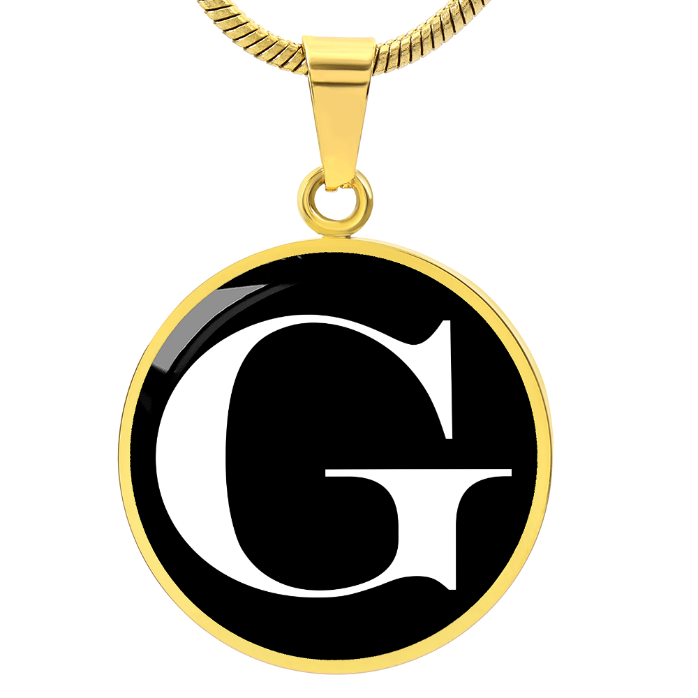 Initial G v3a - 18k Gold Finished Luxury Necklace