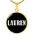 Lauren v01w - 18k Gold Finished Luxury Necklace