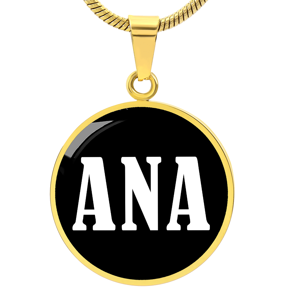 Ana v01w - 18k Gold Finished Luxury Necklace