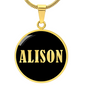 Alison v02 - 18k Gold Finished Luxury Necklace
