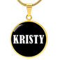 Kristy v03 - 18k Gold Finished Luxury Necklace