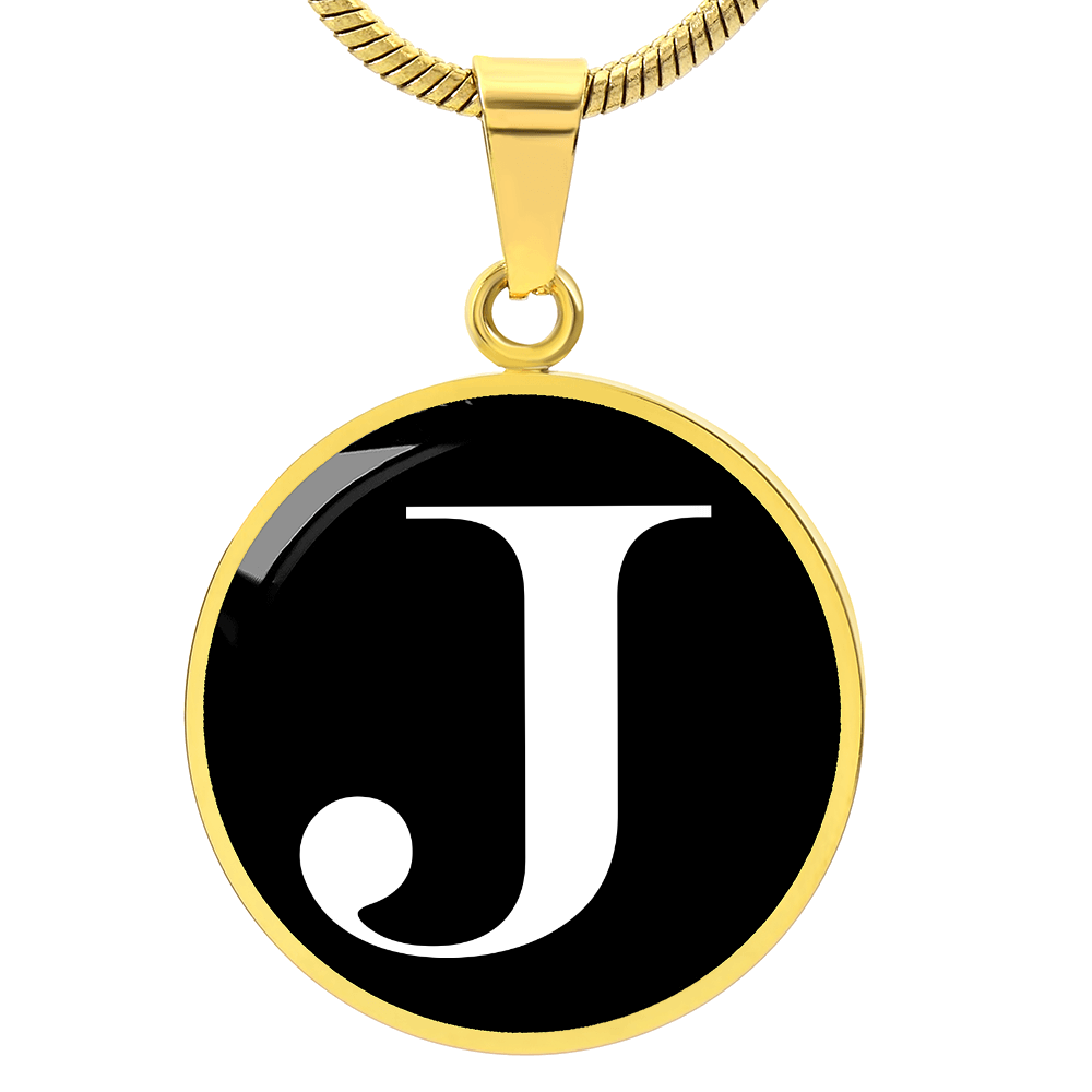 Initial J v3a - 18k Gold Finished Luxury Necklace
