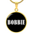 Bobbie v01w - 18k Gold Finished Luxury Necklace