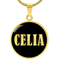 Celia v02 - 18k Gold Finished Luxury Necklace
