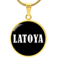 Latoya v03 - 18k Gold Finished Luxury Necklace