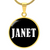 Janet v01w - 18k Gold Finished Luxury Necklace