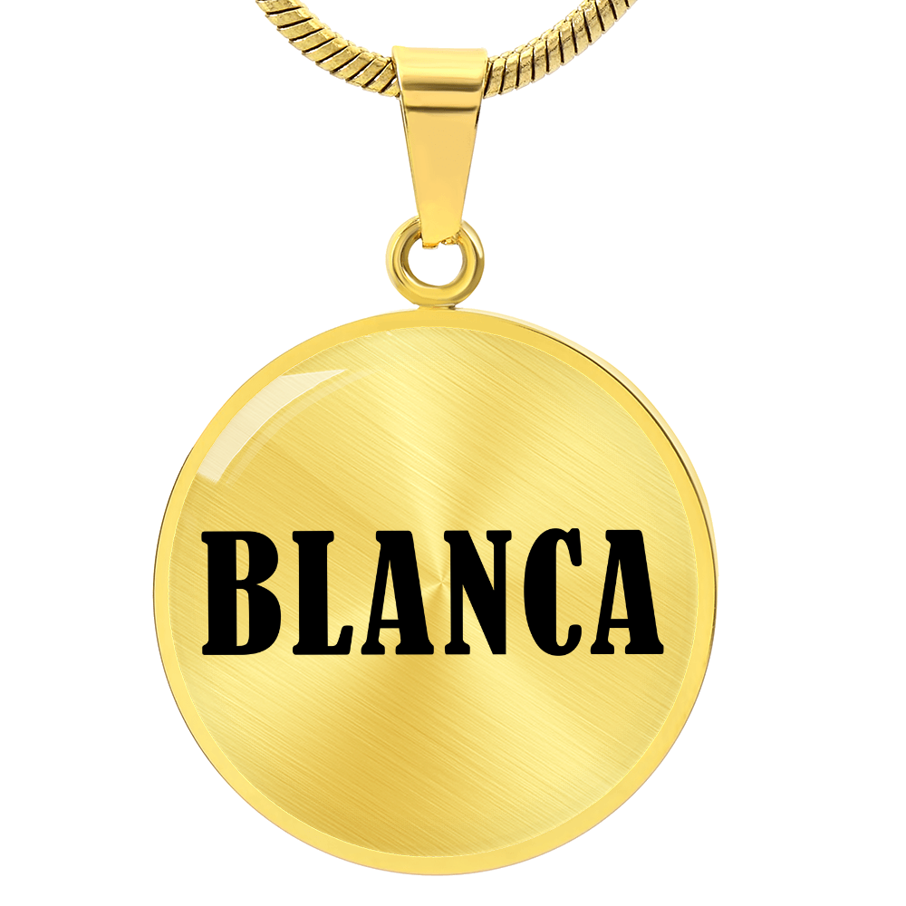Blanca v01 - 18k Gold Finished Luxury Necklace
