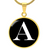 Initial A v3a - 18k Gold Finished Luxury Necklace