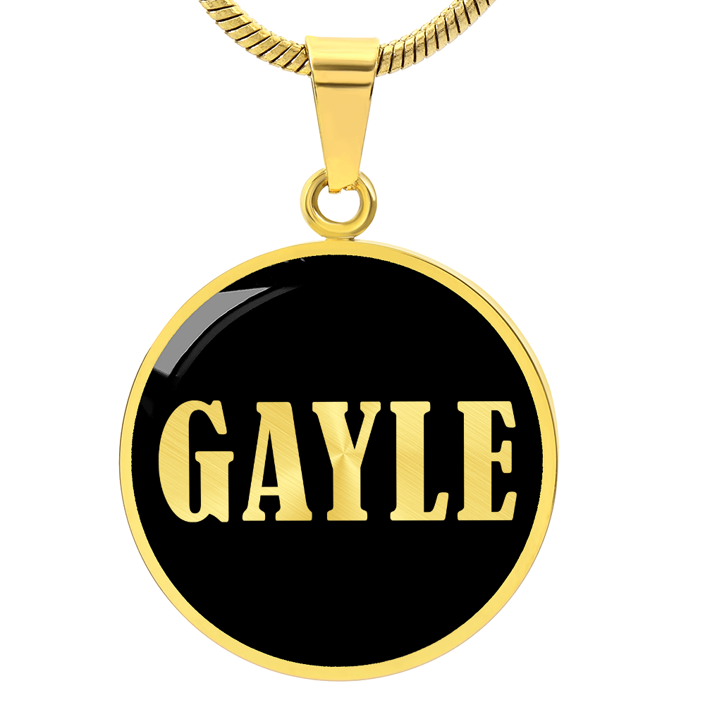 Gayle v02 - 18k Gold Finished Luxury Necklace