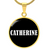 Catherine v01w - 18k Gold Finished Luxury Necklace