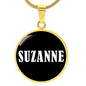 Suzanne v01w - 18k Gold Finished Luxury Necklace