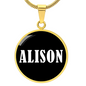 Alison v03 - 18k Gold Finished Luxury Necklace