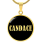 Candace v02 - 18k Gold Finished Luxury Necklace