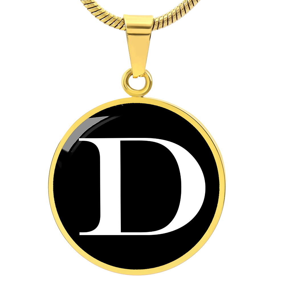 Initial D v3a - 18k Gold Finished Luxury Necklace