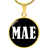 Mae v01w - 18k Gold Finished Luxury Necklace