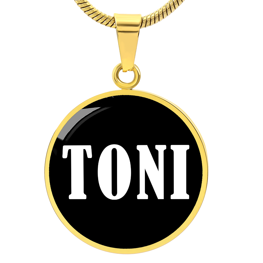 Toni v01w - 18k Gold Finished Luxury Necklace
