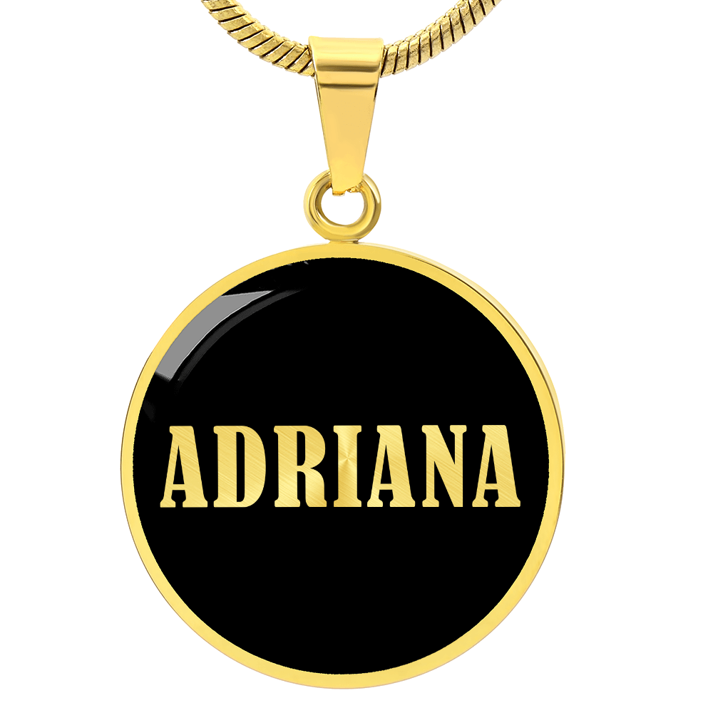 Adriana v02 - 18k Gold Finished Luxury Necklace