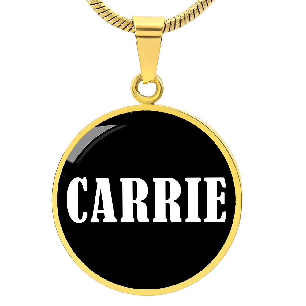 Carrie v01w - 18k Gold Finished Luxury Necklace