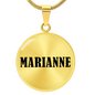 Marianne v01 - 18k Gold Finished Luxury Necklace