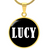 Lucy v01w - 18k Gold Finished Luxury Necklace