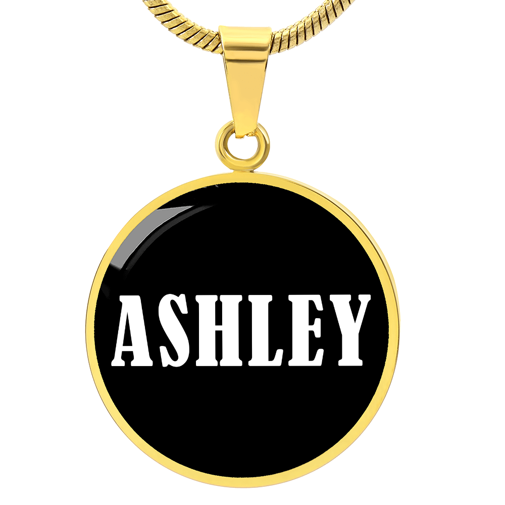 Ashley v01w - 18k Gold Finished Luxury Necklace