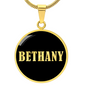 Bethany v02 - 18k Gold Finished Luxury Necklace