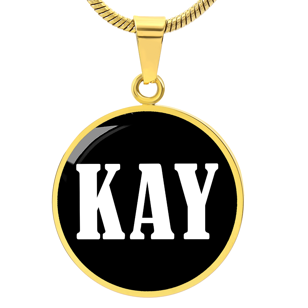 Kay v01w - 18k Gold Finished Luxury Necklace