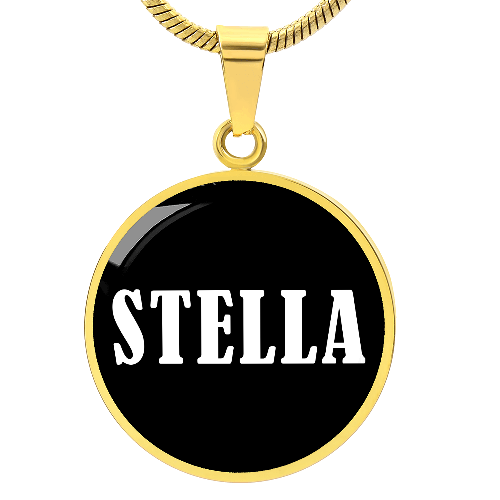 Stella v01w - 18k Gold Finished Luxury Necklace