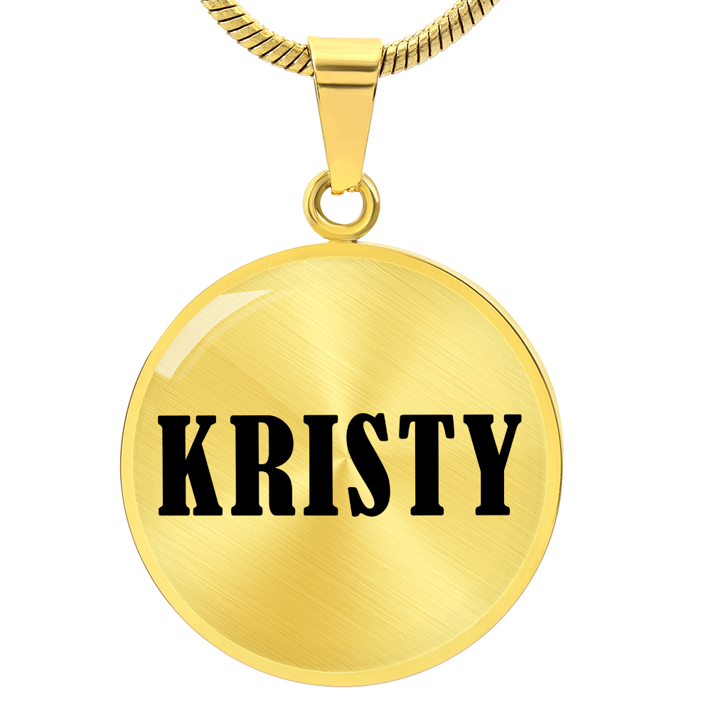 Kristy v01 - 18k Gold Finished Luxury Necklace
