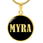 Myra v02 - 18k Gold Finished Luxury Necklace