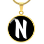 Initial N v3b - 18k Gold Finished Luxury Necklace