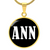 Ann v01w - 18k Gold Finished Luxury Necklace