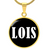 Lois v01w - 18k Gold Finished Luxury Necklace