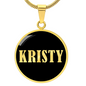 Kristy v02 - 18k Gold Finished Luxury Necklace