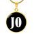 Jo v01w - 18k Gold Finished Luxury Necklace
