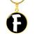Initial F v3b - 18k Gold Finished Luxury Necklace