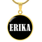 Erika v01w - 18k Gold Finished Luxury Necklace