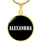Alexandra v03 - 18k Gold Finished Luxury Necklace