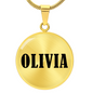 Olivia v01 - 18k Gold Finished Luxury Necklace