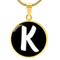 Initial K v3b - 18k Gold Finished Luxury Necklace