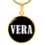 Vera v01w - 18k Gold Finished Luxury Necklace