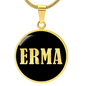 Erma v02 - 18k Gold Finished Luxury Necklace