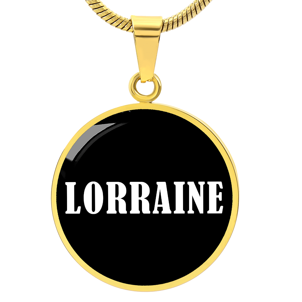 Lorraine v01w - 18k Gold Finished Luxury Necklace